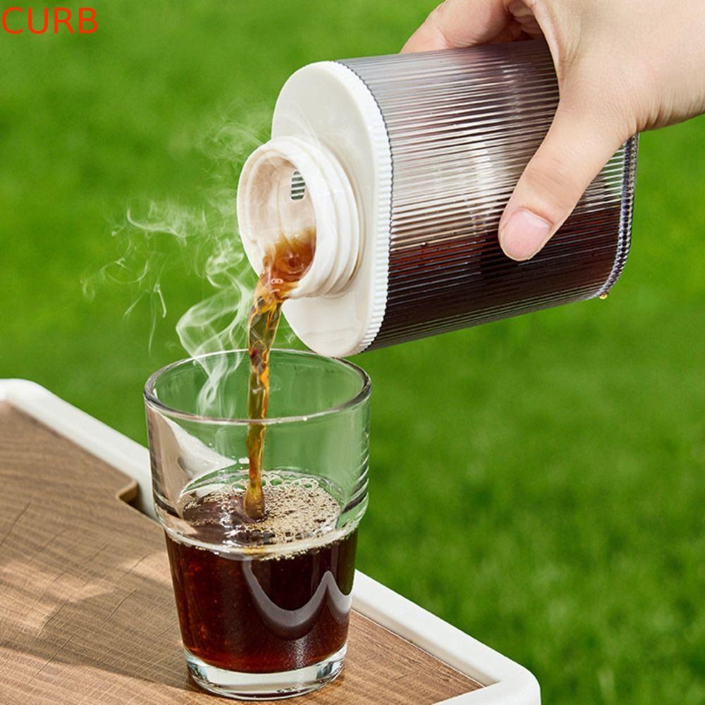 Cafeteira Fria De Bolso CURB , De Fermentação Com Tampa Selada De 300 ML , Garrafa À Prova De Vazamentos