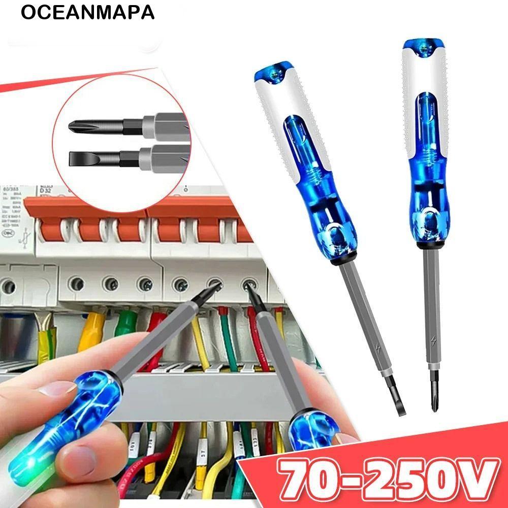 Lápis De Teste De Bateria De Tensão OCEANMAPA , Caneta De Indução De Continuidade De Cabeça De Chave De Fenda Phillips