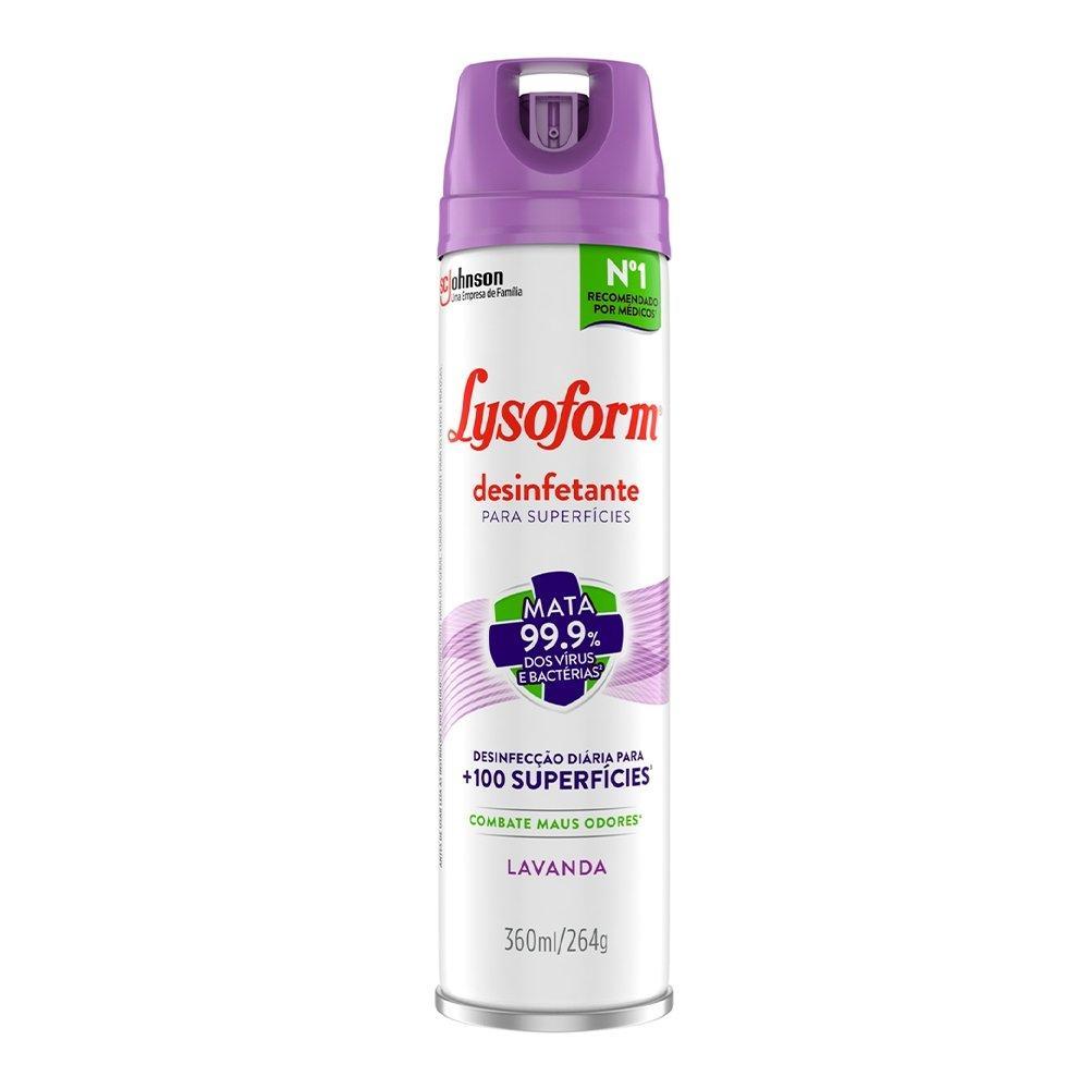 Desinfetante Lysoform Aerosol Lavanda 360ml