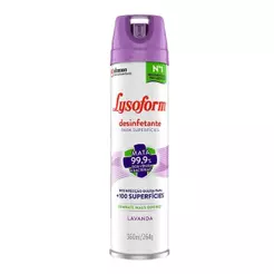 Desinfetante Lysoform Aerosol Lavanda 360ml