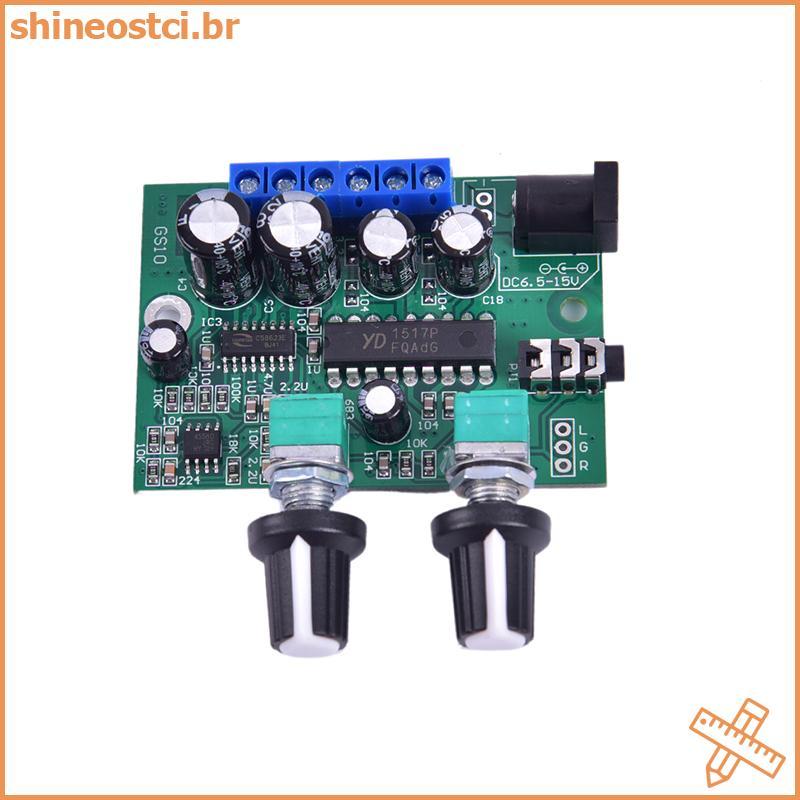 SHINE 2.1 Subwoofer Amplificador Placa De Áudio 6W * 2 + 25W Mini Baixo Alta Fidelidade YD1517P ,