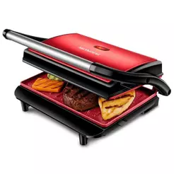 Press Grill Red Ceramic Mondial 1000W PG-01-RC 110V