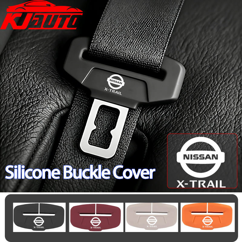 Capa Protetora De Fivela De Cinto De Segurança De Carro Nissan X-trail De Silicone Macio Anticolisão Plugue Para XTrail