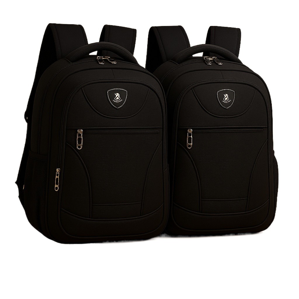 Kit 2 Mochila Masculina Impermeável Alça Forte Reforçada lisas