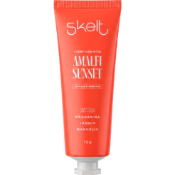 Creme de Mãos Perfumado Cítrico Hidratante 24h Bergamota e Mandarina Vegano Skelt Amalfi Sunset