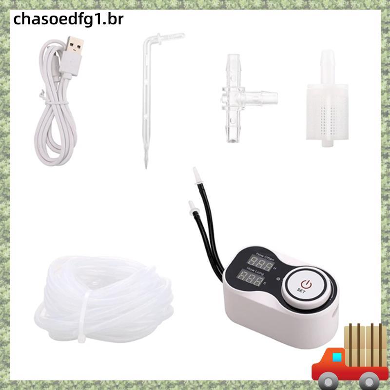 Novo Sistema De Gotejamento Inteligente Dispositivo Rega Automática Controlador Bomba Água Jardim Para Vaso Planta Flor
