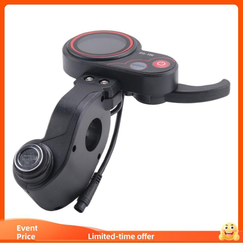 Medidor De Quilometragem ZQ-100 Com Velocidade De Chave Scooter Elétrico Ajustável Display De 6 Pinos Para Painel