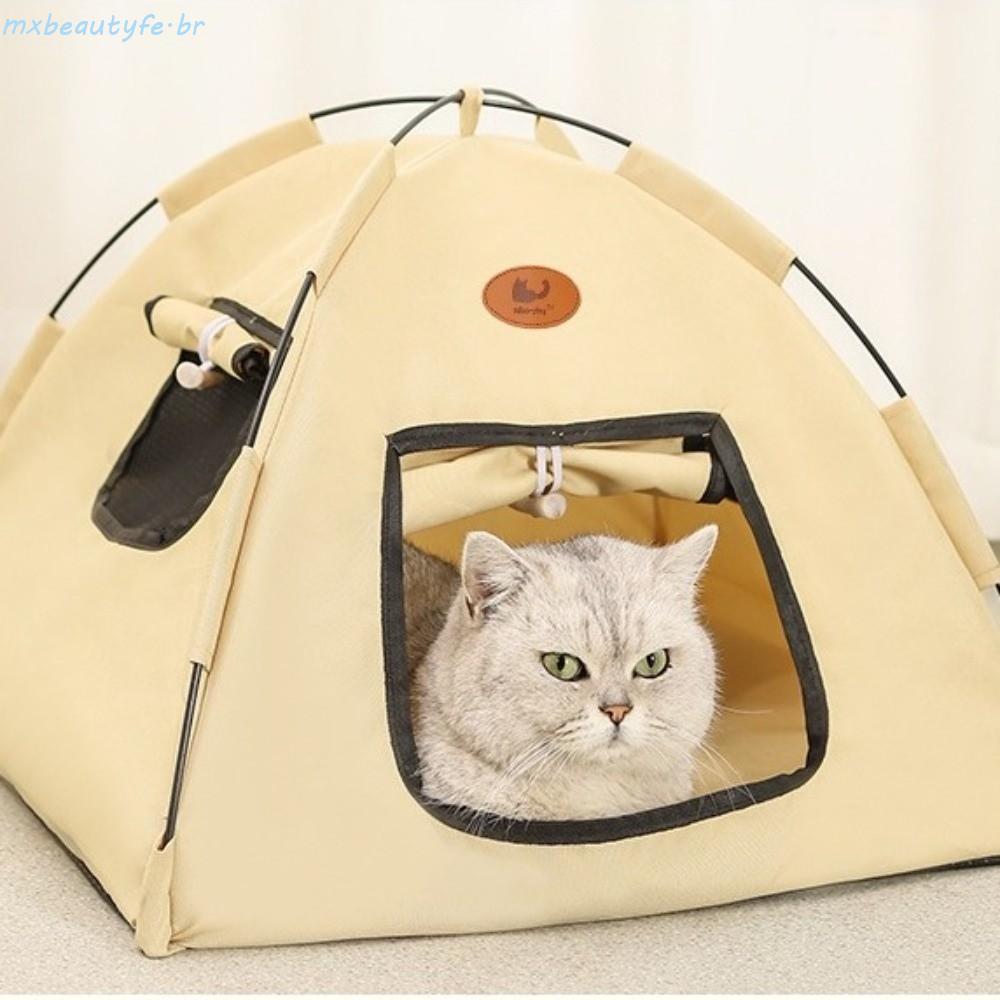 Tenda De Ninho Para Animais De Estimação MXBEAUTYFE , Barraca Dobrável Semi-Fechada Gatos Ao Ar Livre , Casa De Dormir E