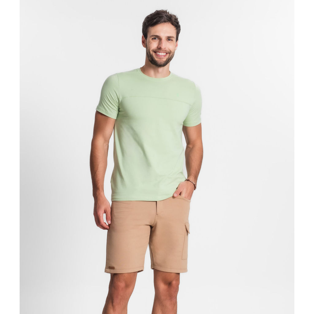 Bermuda Masculina Em Moletom Diametro Marrom