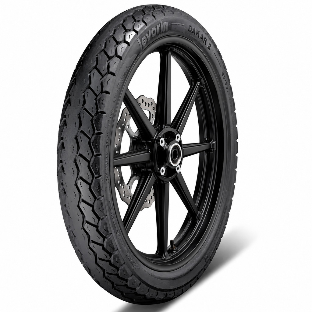 Pneu Levorin 80/100-14 Dakar II Traseiro Biz Pop Shineray Jet Crypton Win 110 Uso Sem Câmara