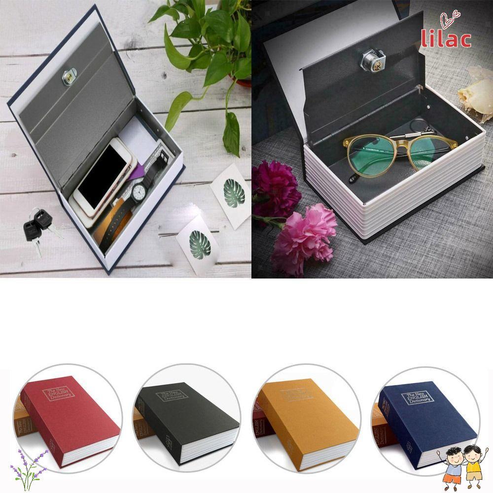 LILAC Dicionário Oco Livro Secret Stash Booksafe Mudança Caixa De Armazenamento Diário Esconder Jóias Simulado Seguro