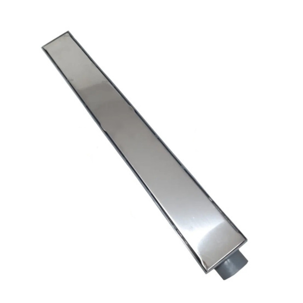 Ralo Linear 6x50cm Sifonado Anti Insetos Grelha Inox Cega