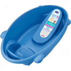 Banheira Prime Baby Ergonômica 02 Posições 0 a 5 Anos Azul