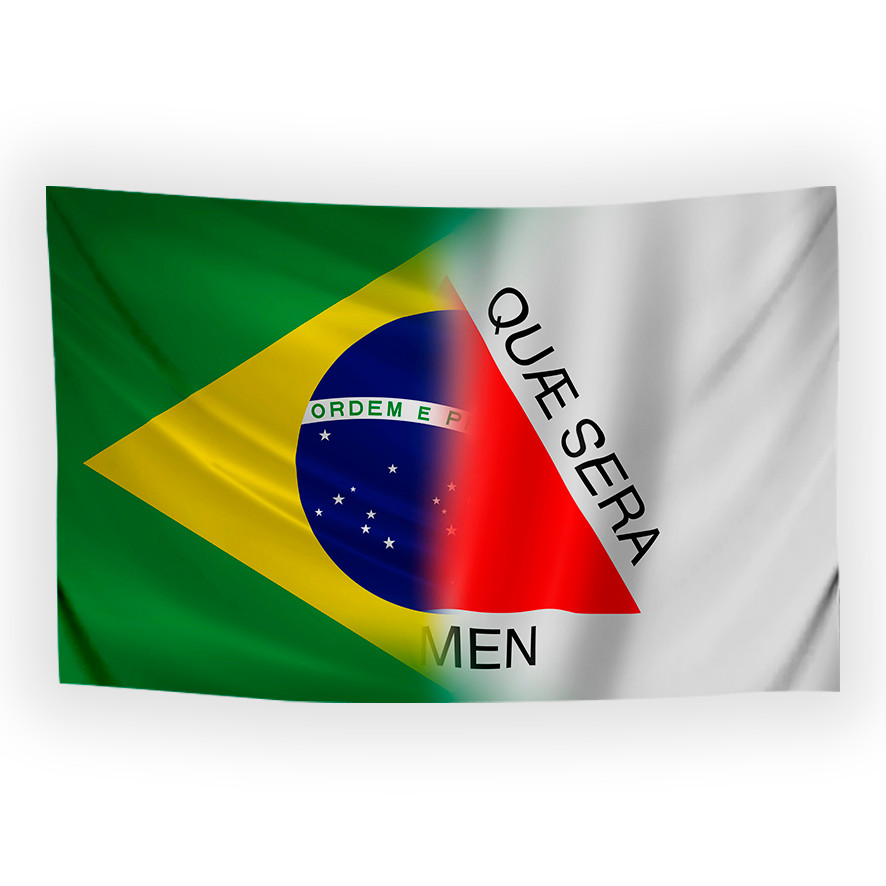 Bandeira BR x MINAS GERAIS Tecido Oxford