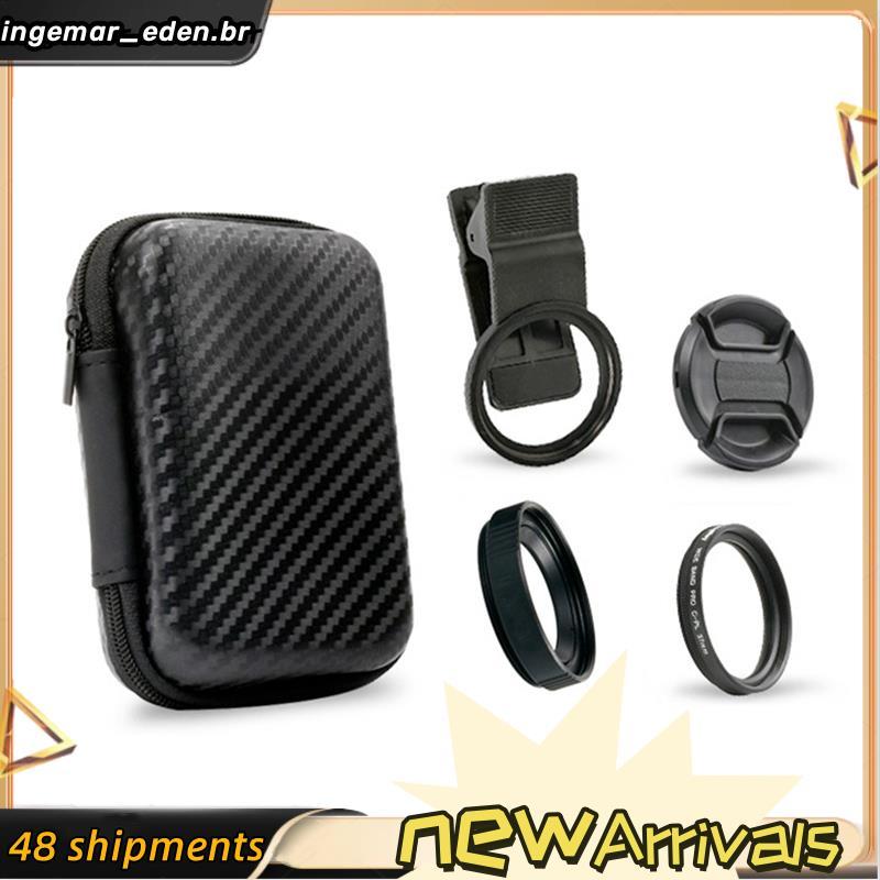 Lente Macro De Telefone Profissional HD Walking Way 4K 20X 37MM Filtro De Fotografia Close-Up Para Foto De Smartphone