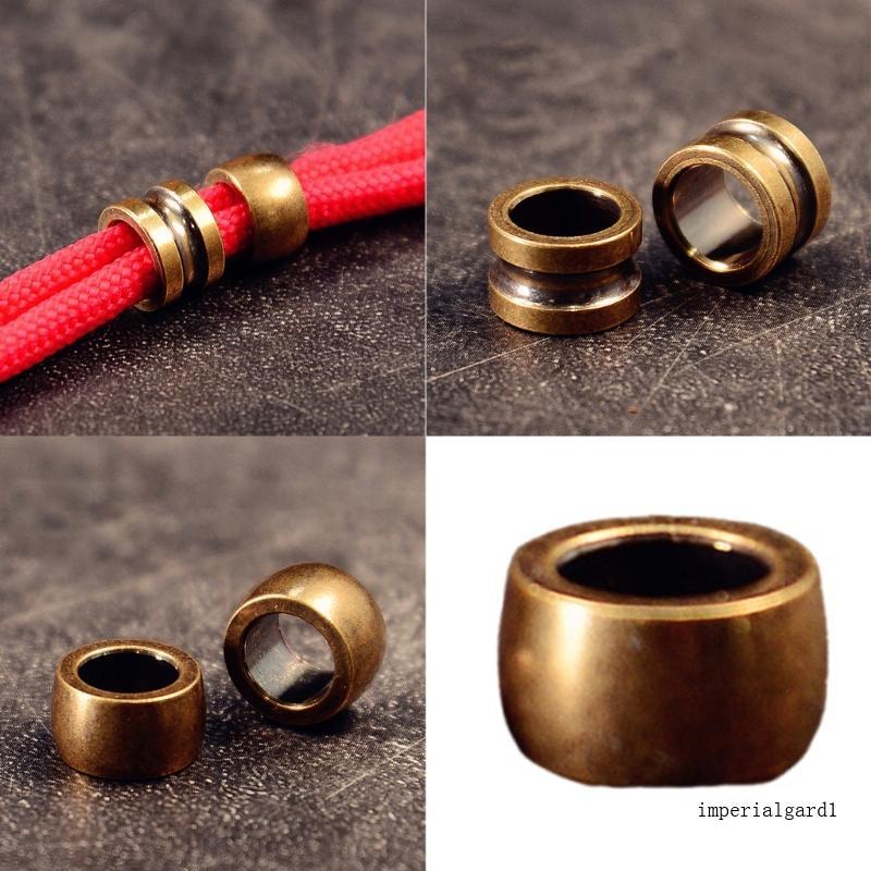 Fecho De Bloqueio De Cabo Ajustável Imp Para Pulseiras Paracord Chaveiros Jóias Fazendo Extremidade Decorativa De Cobre