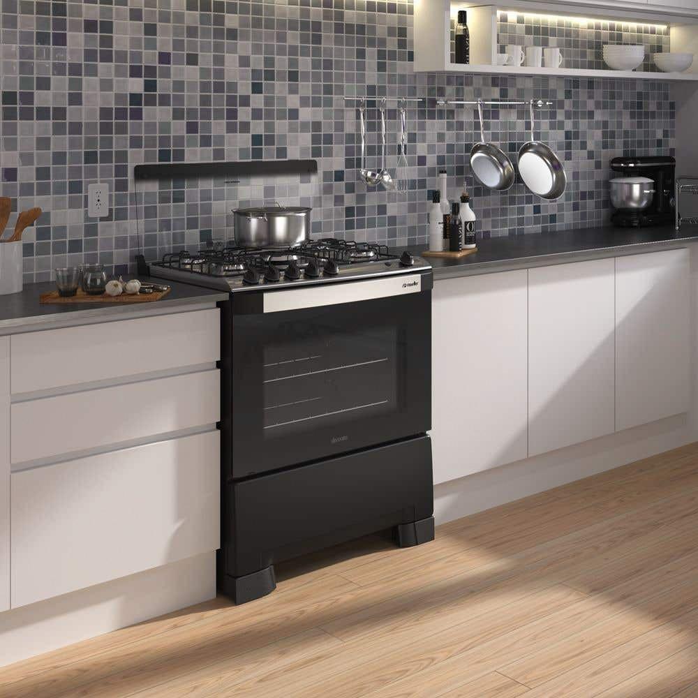 Fogão 5 Bocas Mueller Decorato Acendimento Automático, Preto Fosco · foto 2