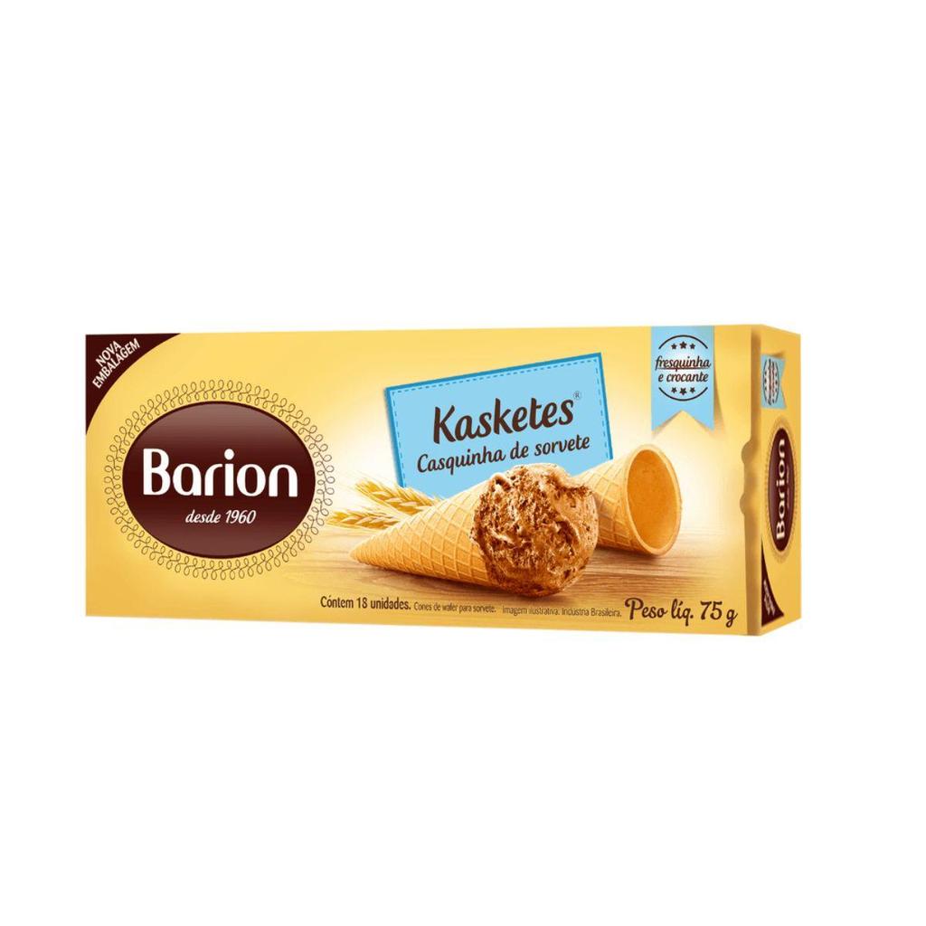 Barion Wafer Kaskete 75g Casquinha de Sorvete