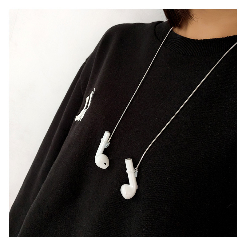 Não-desbotamento fone de ouvido anti-perdido corrente Apple airpods caso protetor colar camisola corrente sem fio Blueto