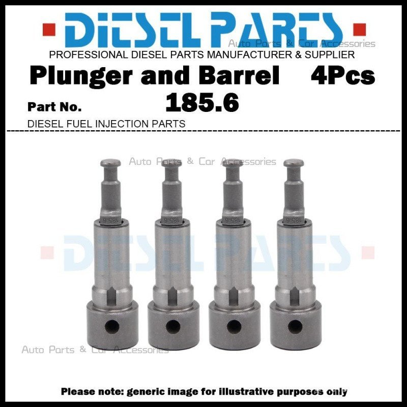 Conjunto de 4 Peças de Êmbolo e Cilindro 185-6 185.6 131101-1720 9443610097 para Hino FD DS50 DS70 / Mitsubishi Fuso Can