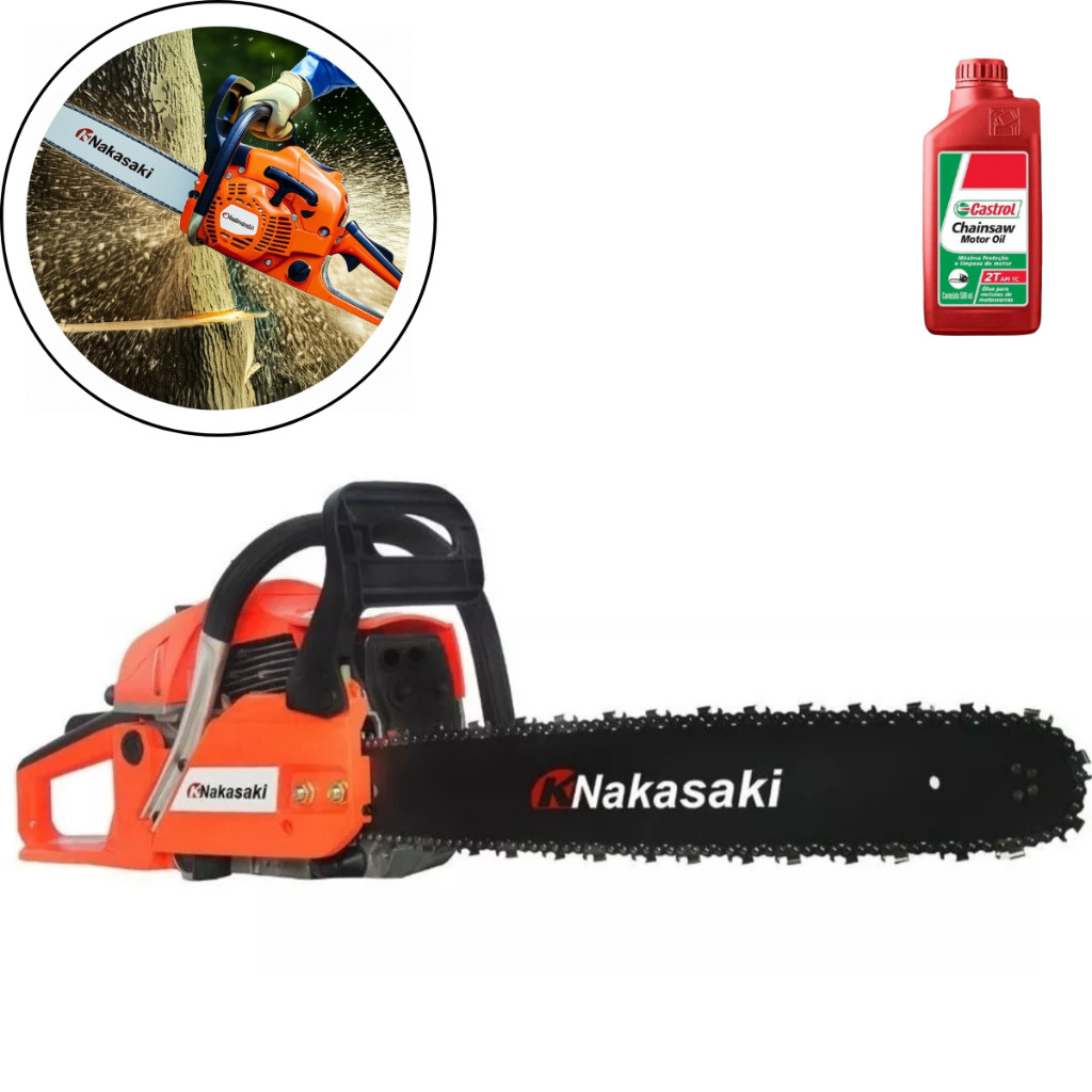 Motosserra Profissional 83CC com Óleo