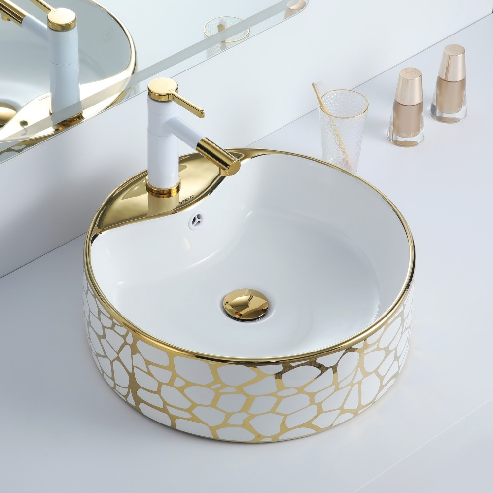 Cuba Deend De Cerâmica OroVeneziano Para Banheiro 46x46x15cm