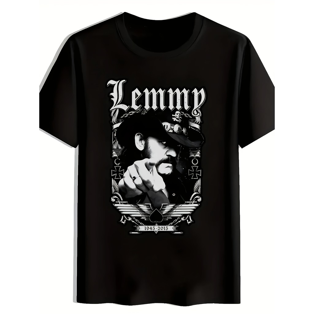 Camiseta Unissex Premium Plus size Heavy Metal Lemmy Gótico Oversized 100% Algodão Confecção Própria Streetwear