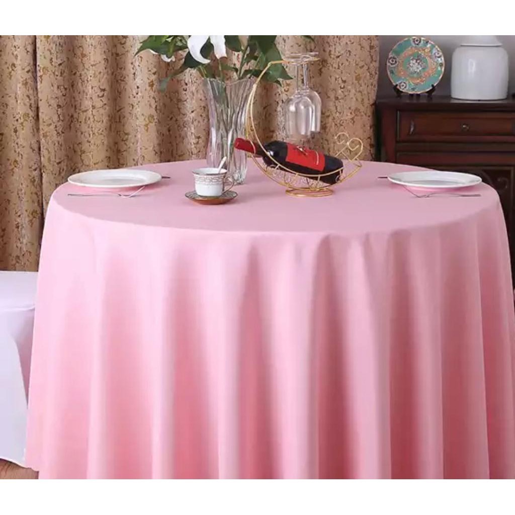 Toalha de Mesa Redonda 1,5m Tecido Oxford Liso Cores Vivas Premium RAFAELA TEXTIL