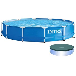 Piscina Intex 5000 litros estrutural Standard com CAPA em Oferta na Shopee