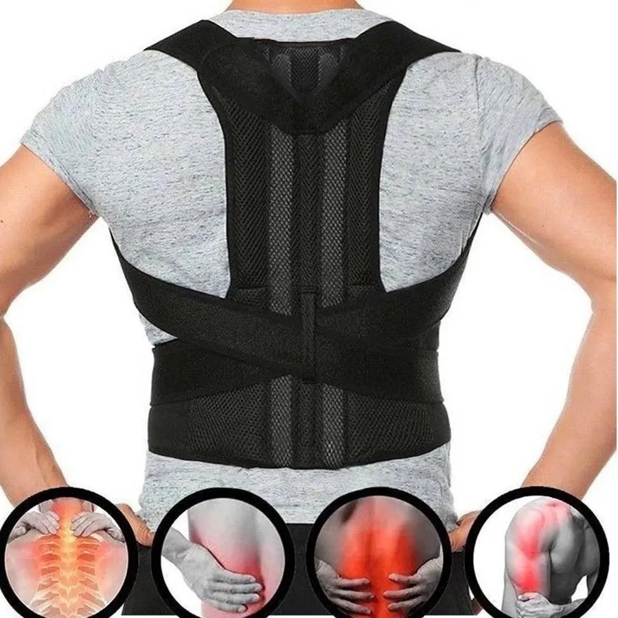 Cinta Corretor Postura Coluna Postural Ajustável Suporte Premium Original Profissional Top Durável Resistente Prático