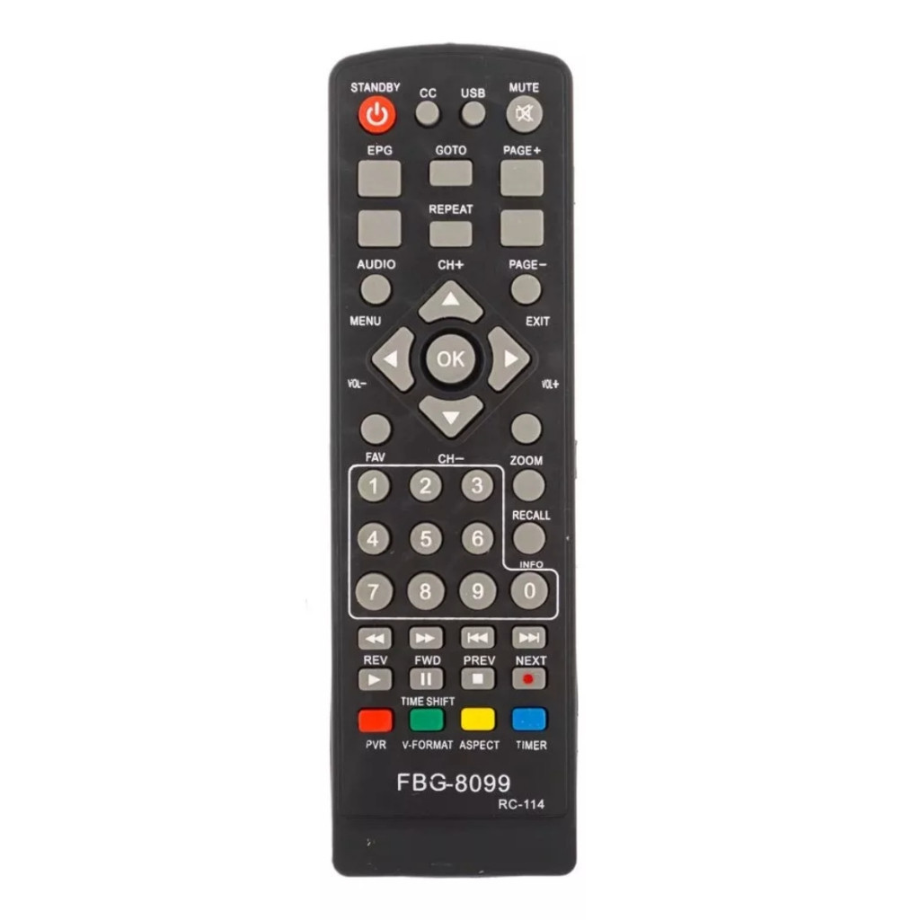 Controle Remoto De Conversor Digital Lenoxx Sb615 FBG 8099 LE 7103 ZBT670N RC-114 RC114 SB615