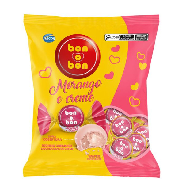 Bombom Bon o Bon 750g Creme de Morango