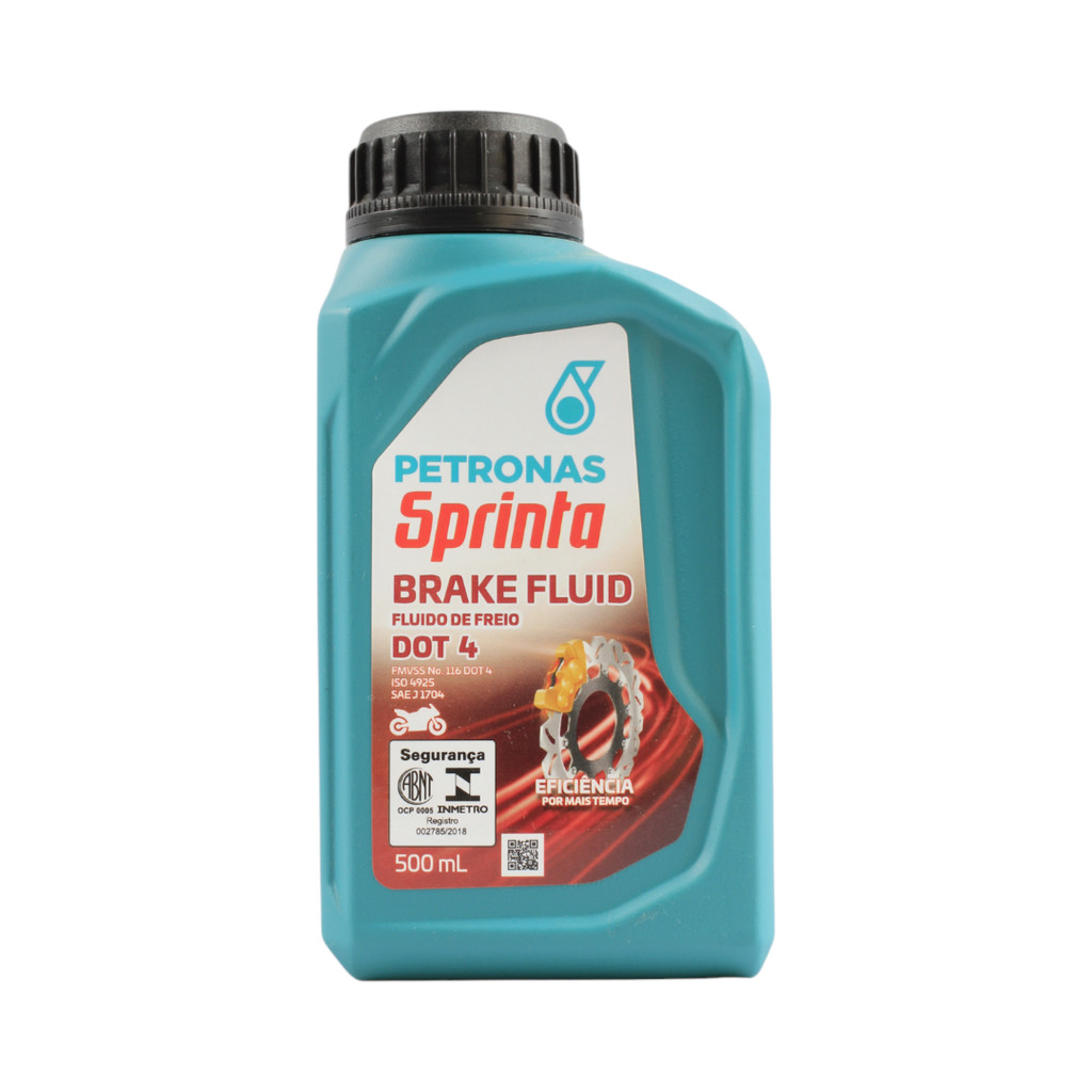Fluido de Freio Moto CG 160 XRE CB Fazer Lander MT R3 Ninja BMW Ducati Petronas Sprinta DOT 4