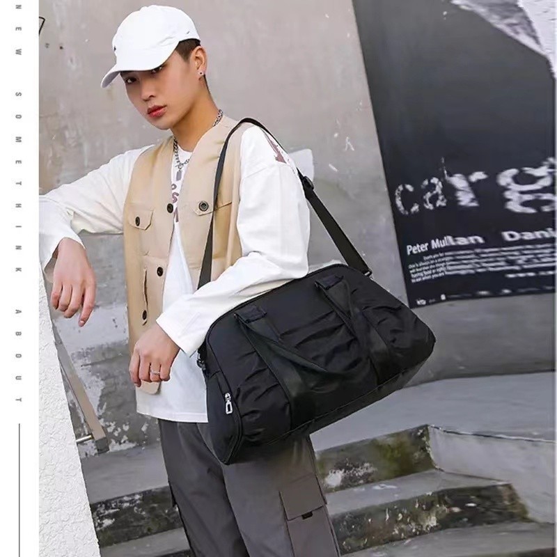 Bolsa de viagem impermeavel de grande capacidade, bolsa de ombro de fitness esportiva linda