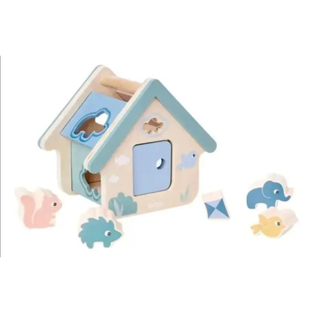 BRINQUEDO CASINHA DE MADEIRA ENCAIXAR CLOUDY - BUBA
