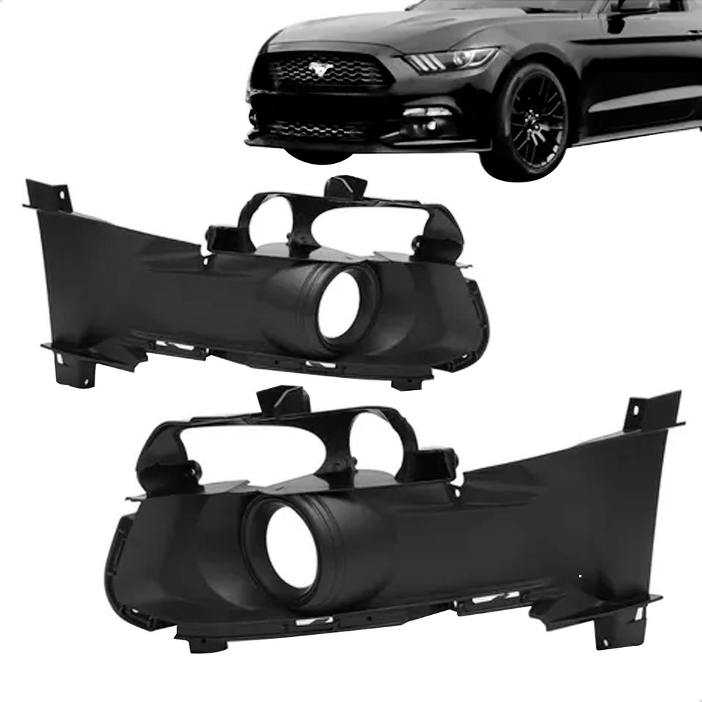 Moldura Grade Parachoque Dianteiro Mustang 2015 2016 Com Furo
