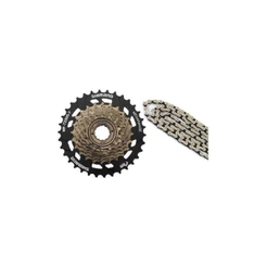 Catraca Shimano Rosca Mf Tz500 Megarange 14/34 7v + Corrente