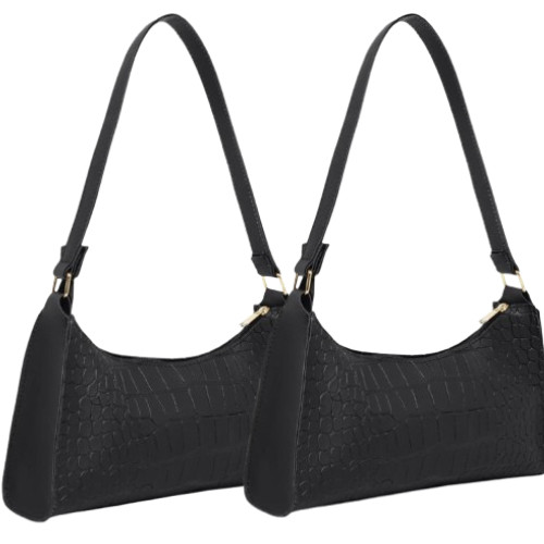 Bolsa Feminina Kit Bolsa Croco 2 Unidades Oferta Limitada Bolsa Balada Pequena LB