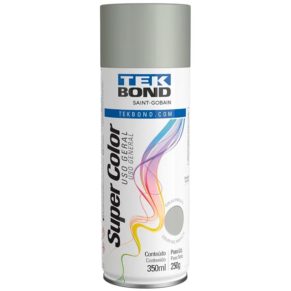 Tinta Spray Tekbond Uso Geral Alumínio 350ml em Oferta na Shopee