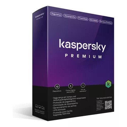 Kaspersky Antivírus Premium 10 Dispositivos - 12 meses
