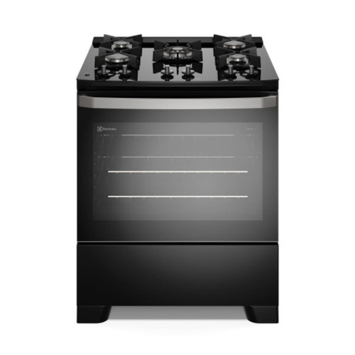 Fogão 5 Bocas FE5GB Efficient Mesa de Vidro PerfectCook e Grades de Ferro Electrolux em Oferta na Shopee