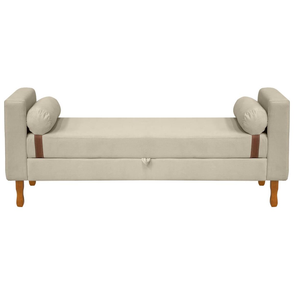 Recamier Sapateira Baú Pietro Box King Size 195cm Bouclê