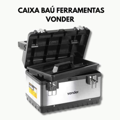 Caixa Baú Ferramentas Plástico/Inox VONDER CBI 020