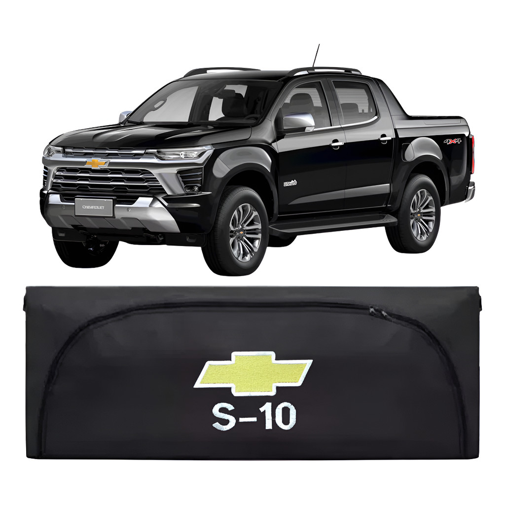 Bolsa Maleiro 380 Litros Impermeável Bordada Para Caçamba GM S10 2025/26