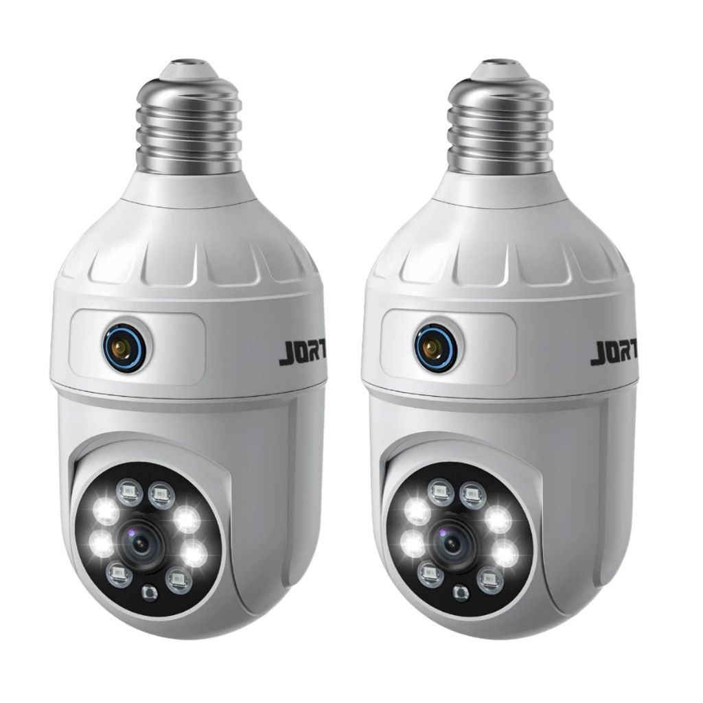 Kit 2 Câmera De Segurança Ip Wifi Full HD 2 Lentes Visão Noturna Microfone  icsee branco em Oferta na Shopee