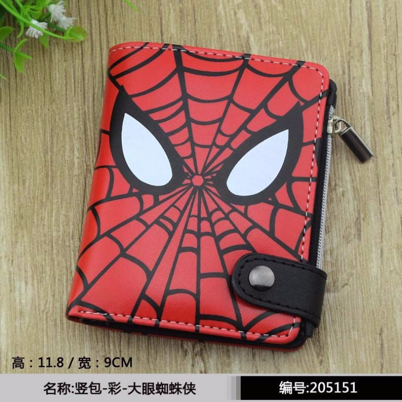 Carteira Do Homem-Aranha Filmes Vingadores Batman Capitão América Bolsa Porta-Cartões Curto