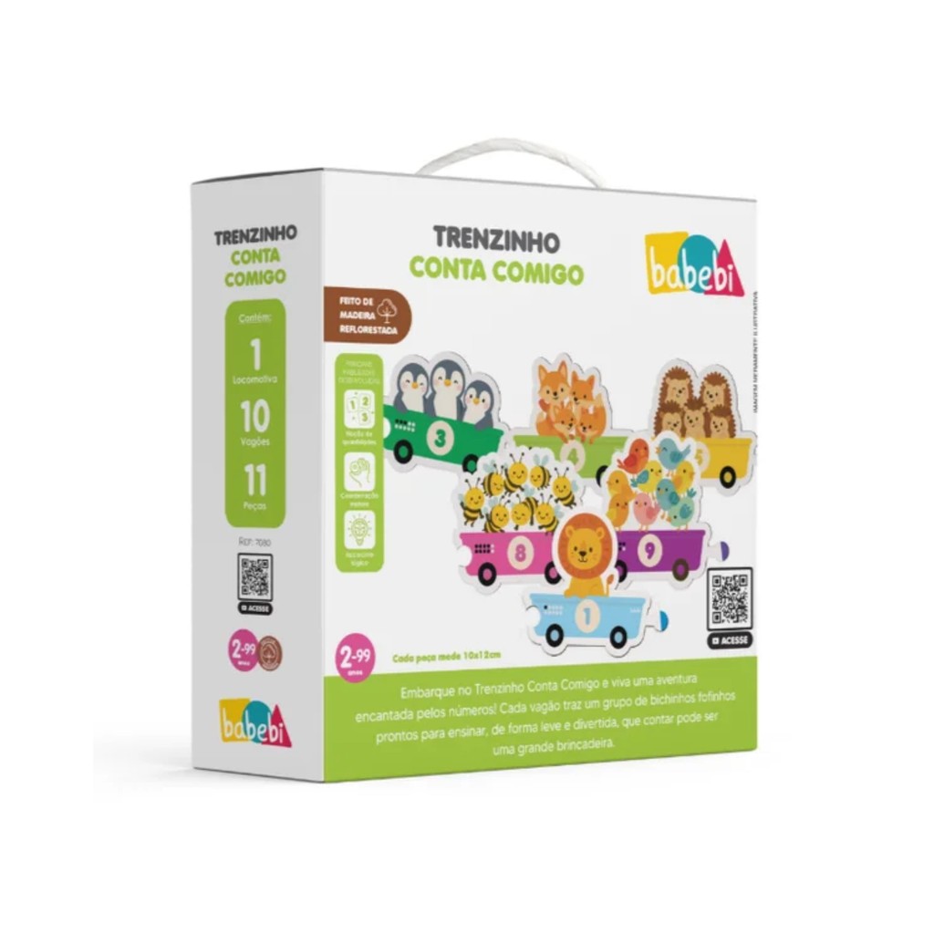 Brinquedo Infantil Trenzinho Conta Comigo Babebi - 7080 em Oferta na Shopee