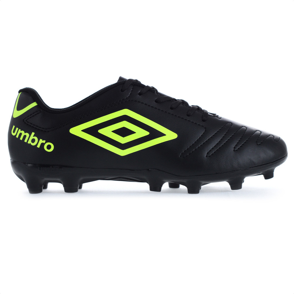 Chuteira Umbro Campo Class Preto e Limão - Masculino em Oferta na Shopee