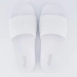 Chinelo Coca Cola Injetado Slide Elevate Branco