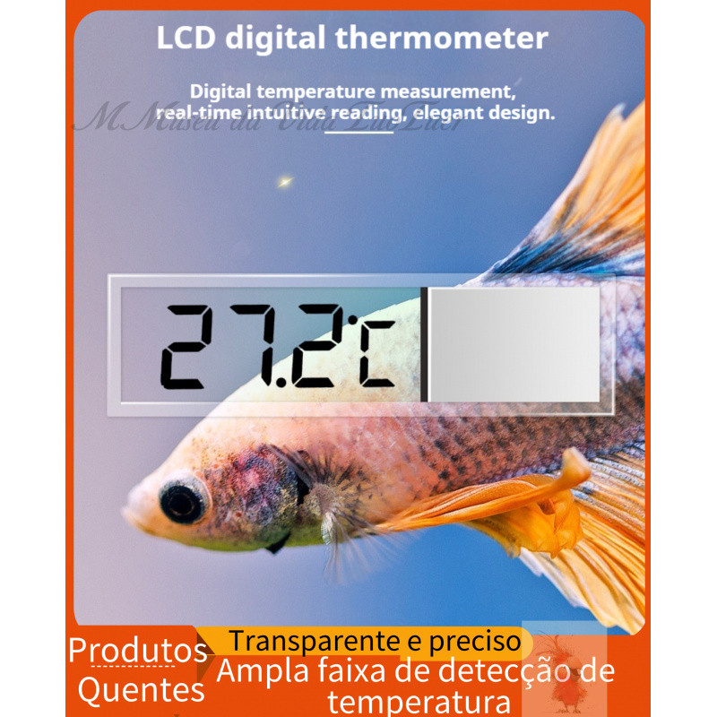 Aquário tanque de peixes Display Digital termômetro sem fio LK-50 LCD perspectiva tanque de peixes termômetro eletrônico